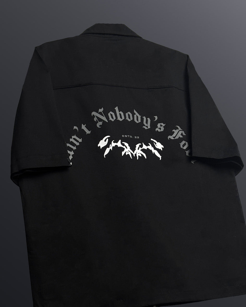 Rebel Black Cotton Shirt