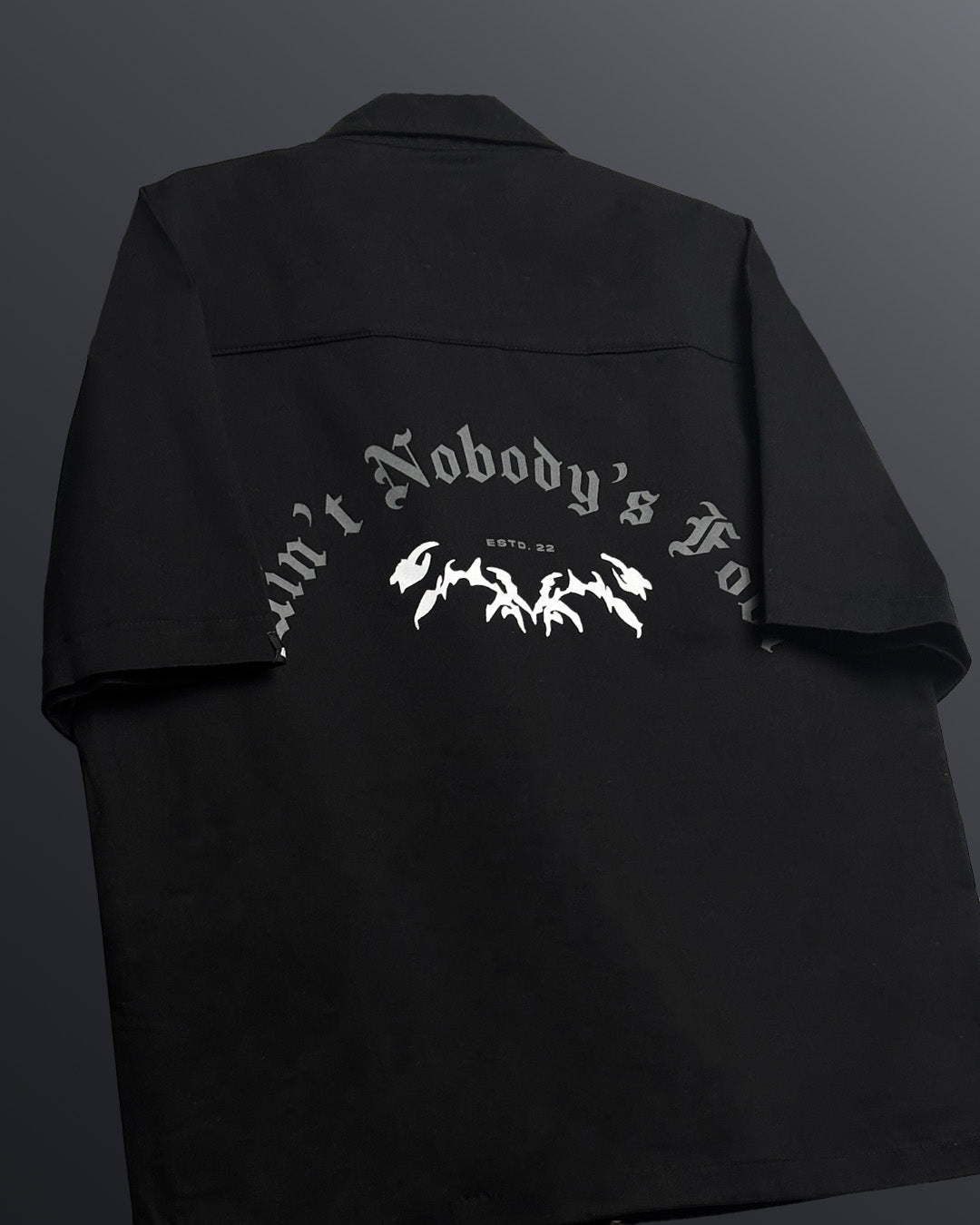 Rebel Black Cotton Shirt