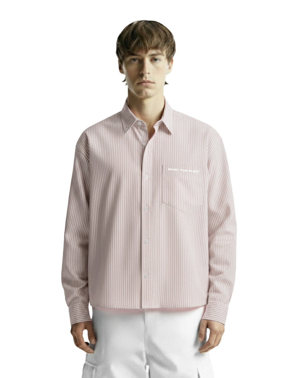 Rolling Pink Striped Shirt