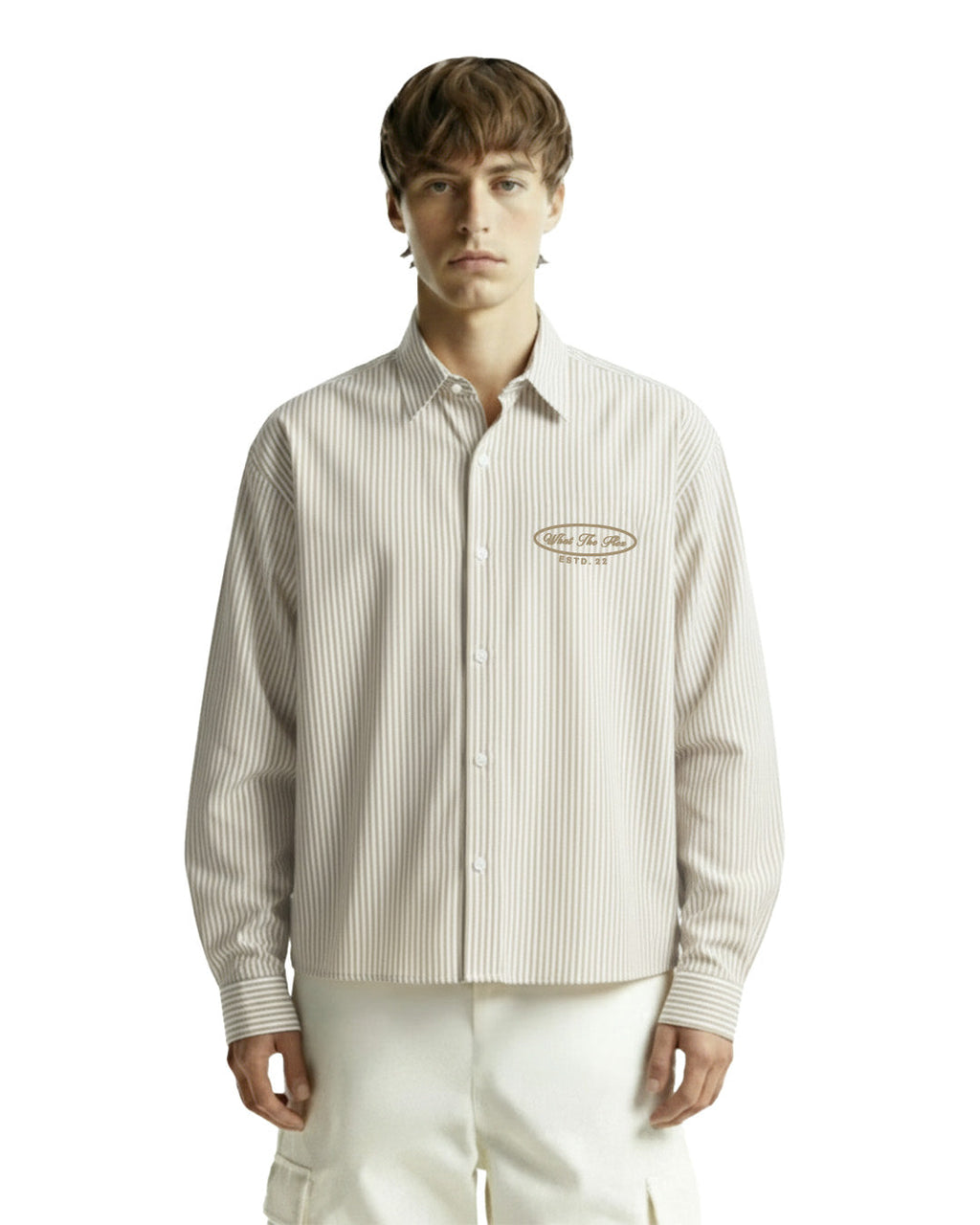 Self Love Club Yellow & White Full Sleeves Striped Shirt