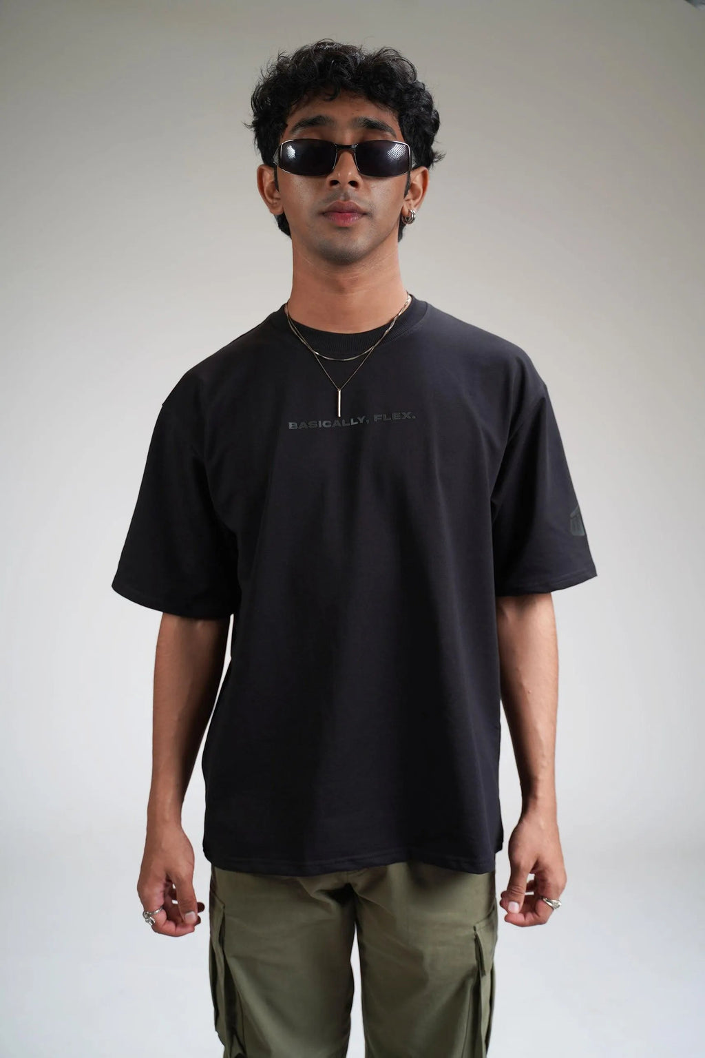 Basic Plain Black Heavyweight T-shirt