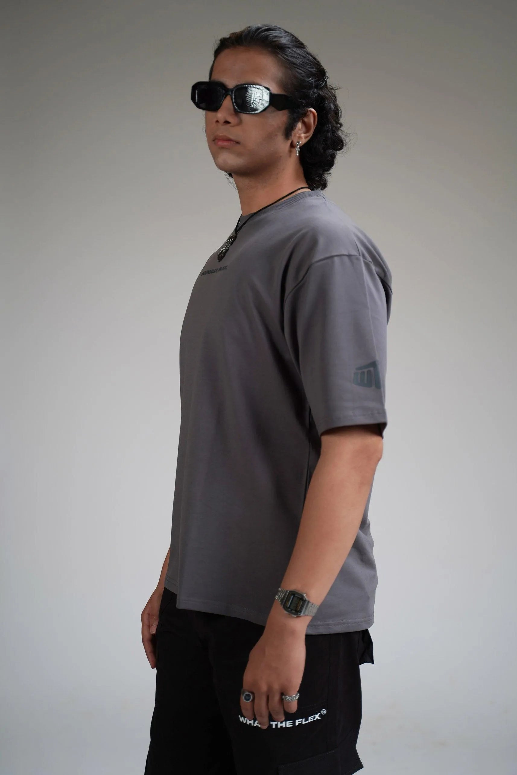 Basic Plain Grey Heavyweight T-shirt