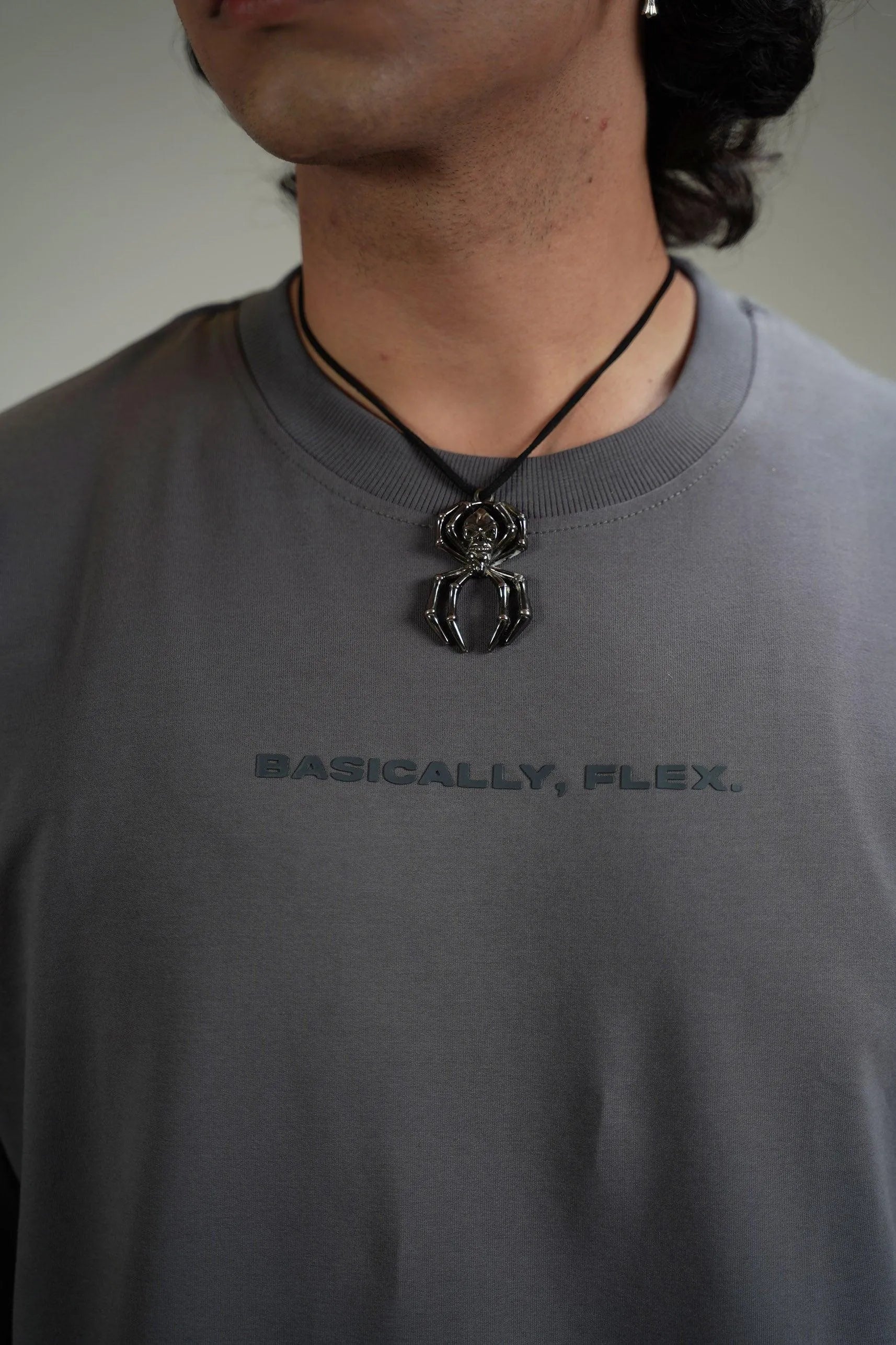 Basic Plain Grey Heavyweight T-shirt