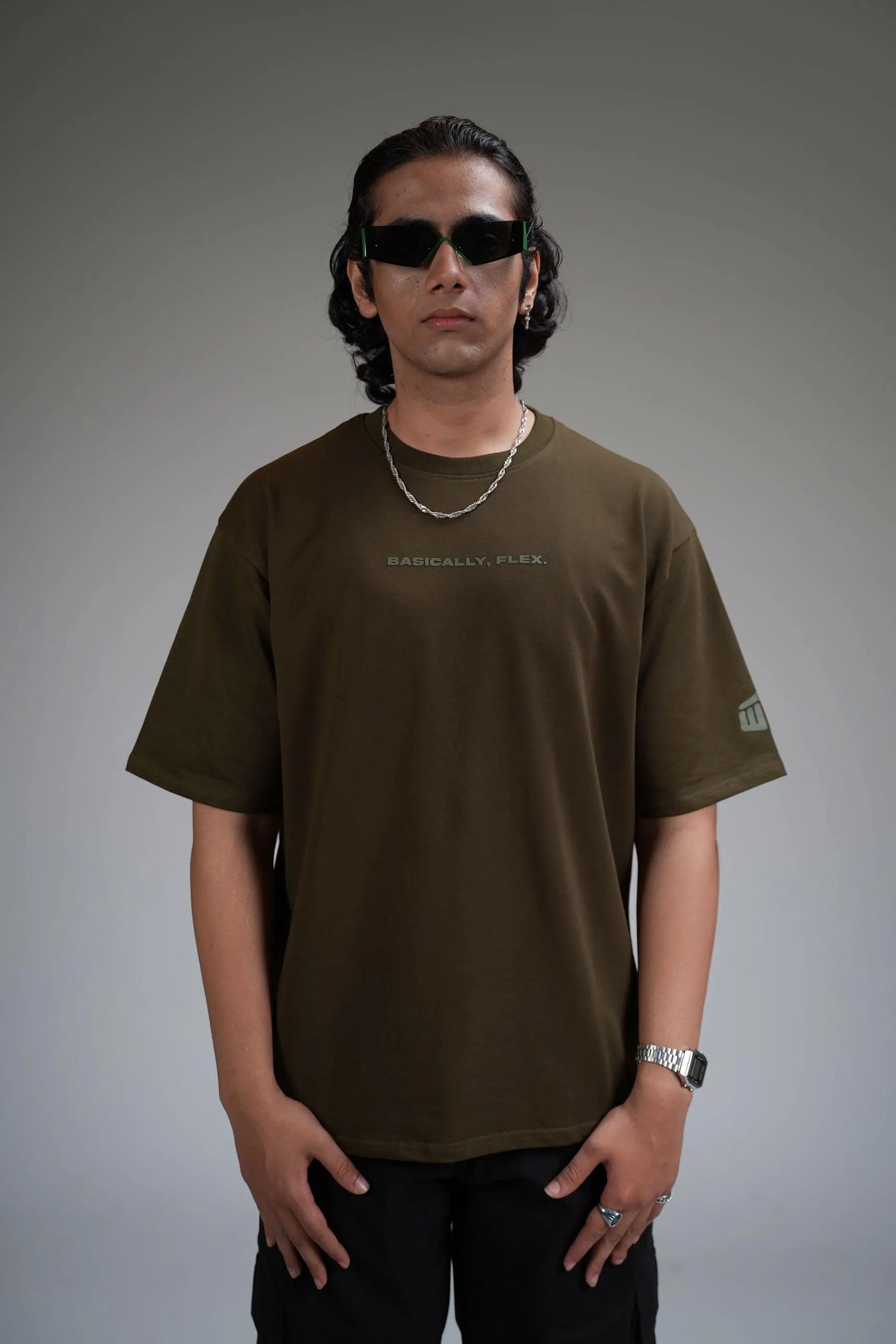 Basic Olive Heavyweight T-shirt