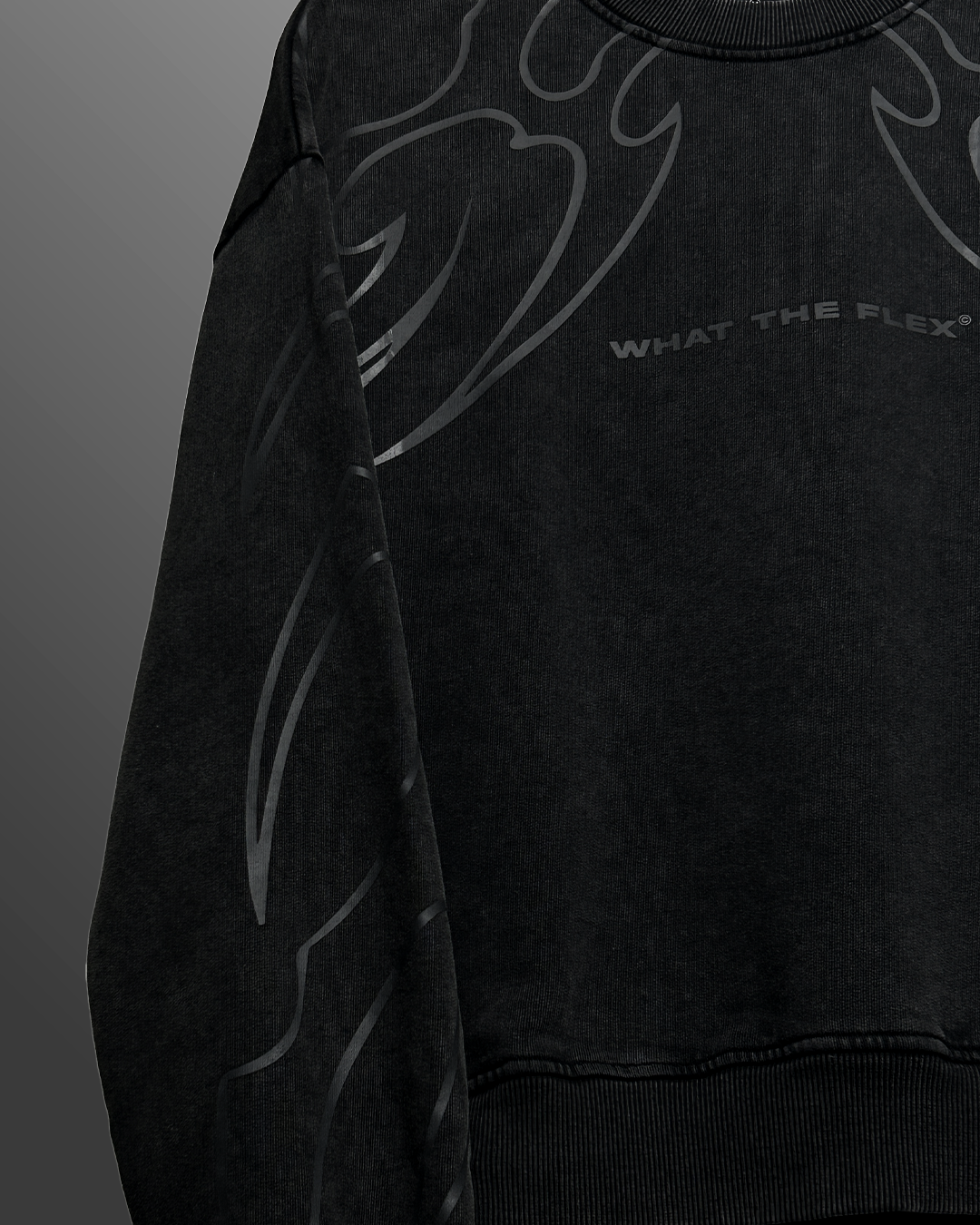 Wildfire Acid Wash Boxy-Fit Sweatshirt