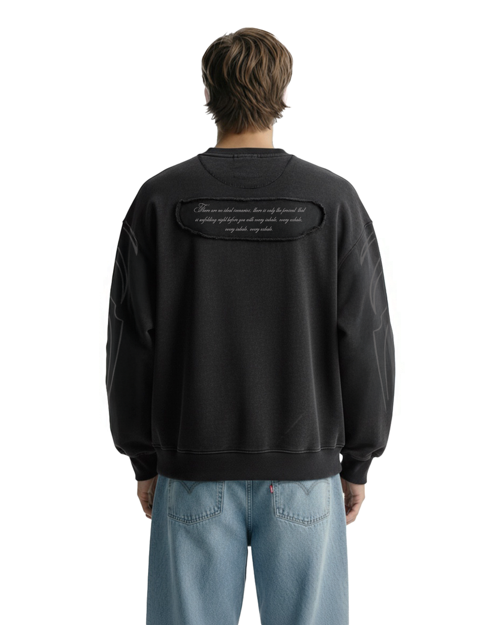 Wildfire Acid Wash Boxy-Fit Sweatshirt