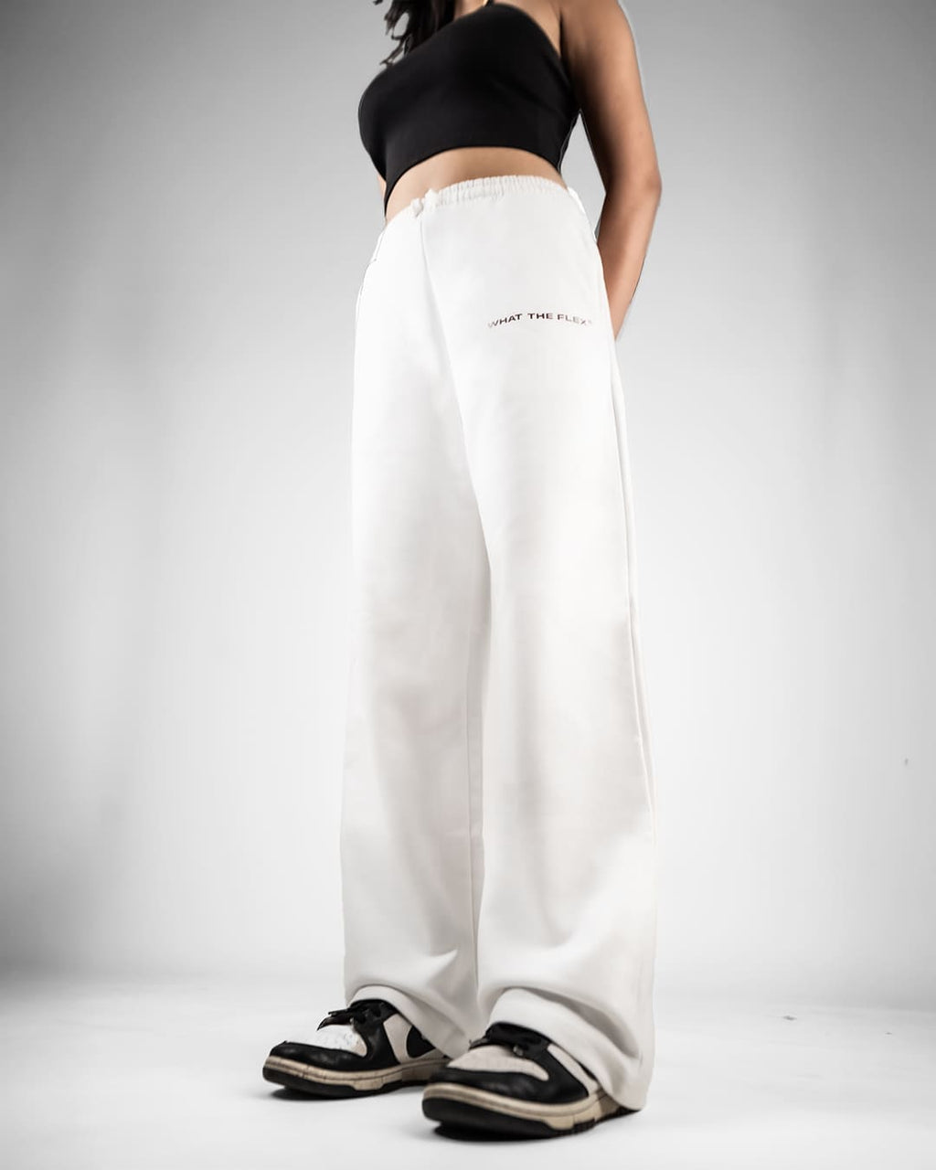 White Essential Cotton Pants
