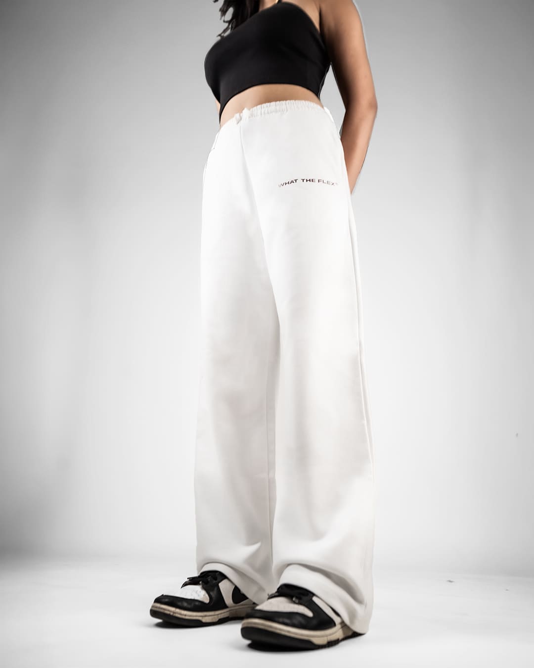 White Essential Cotton Pants