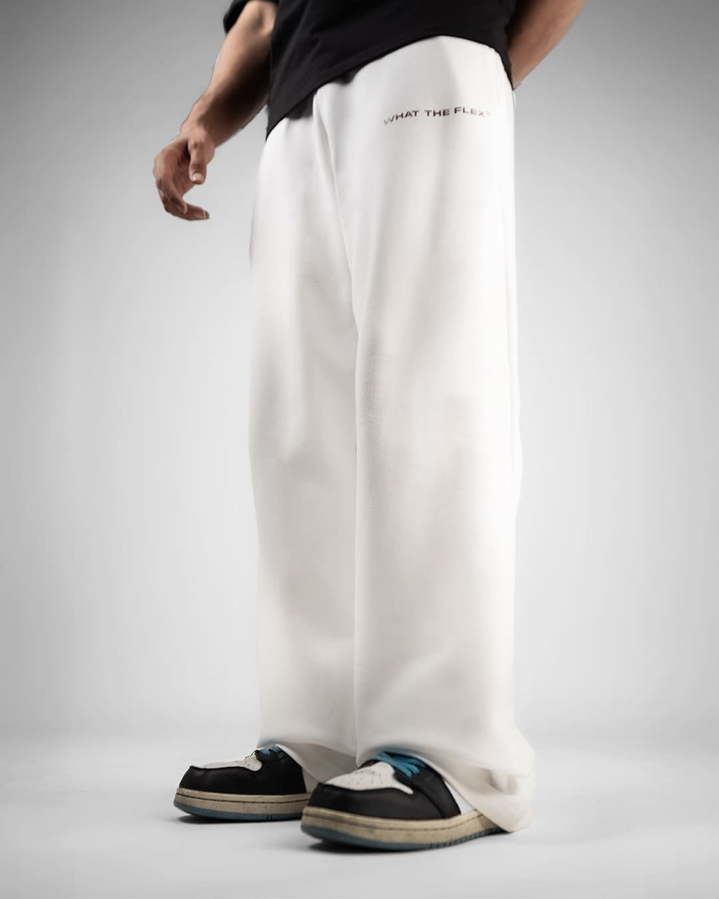 White Essential Cotton Pants