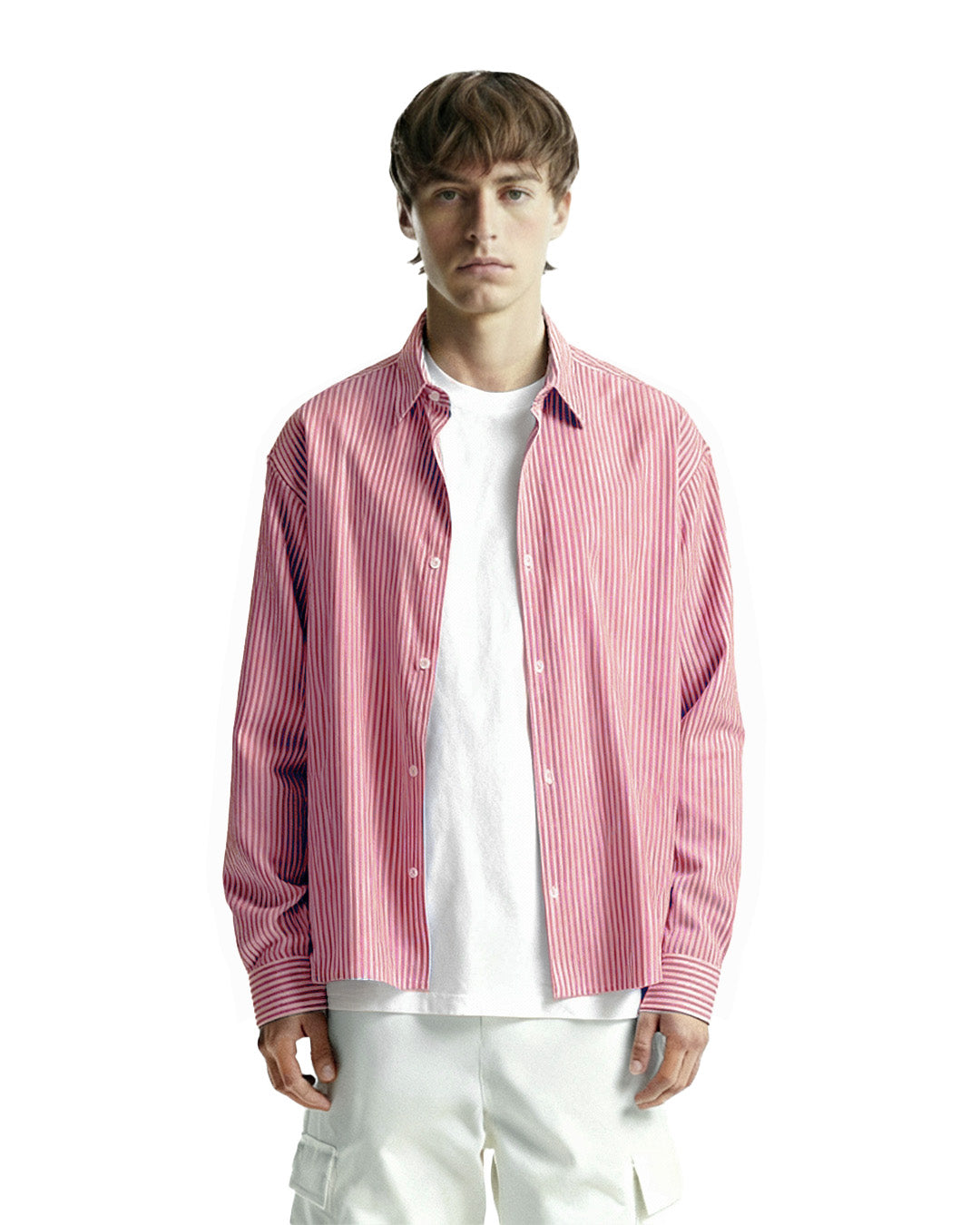 Basic Red Striped Shirt