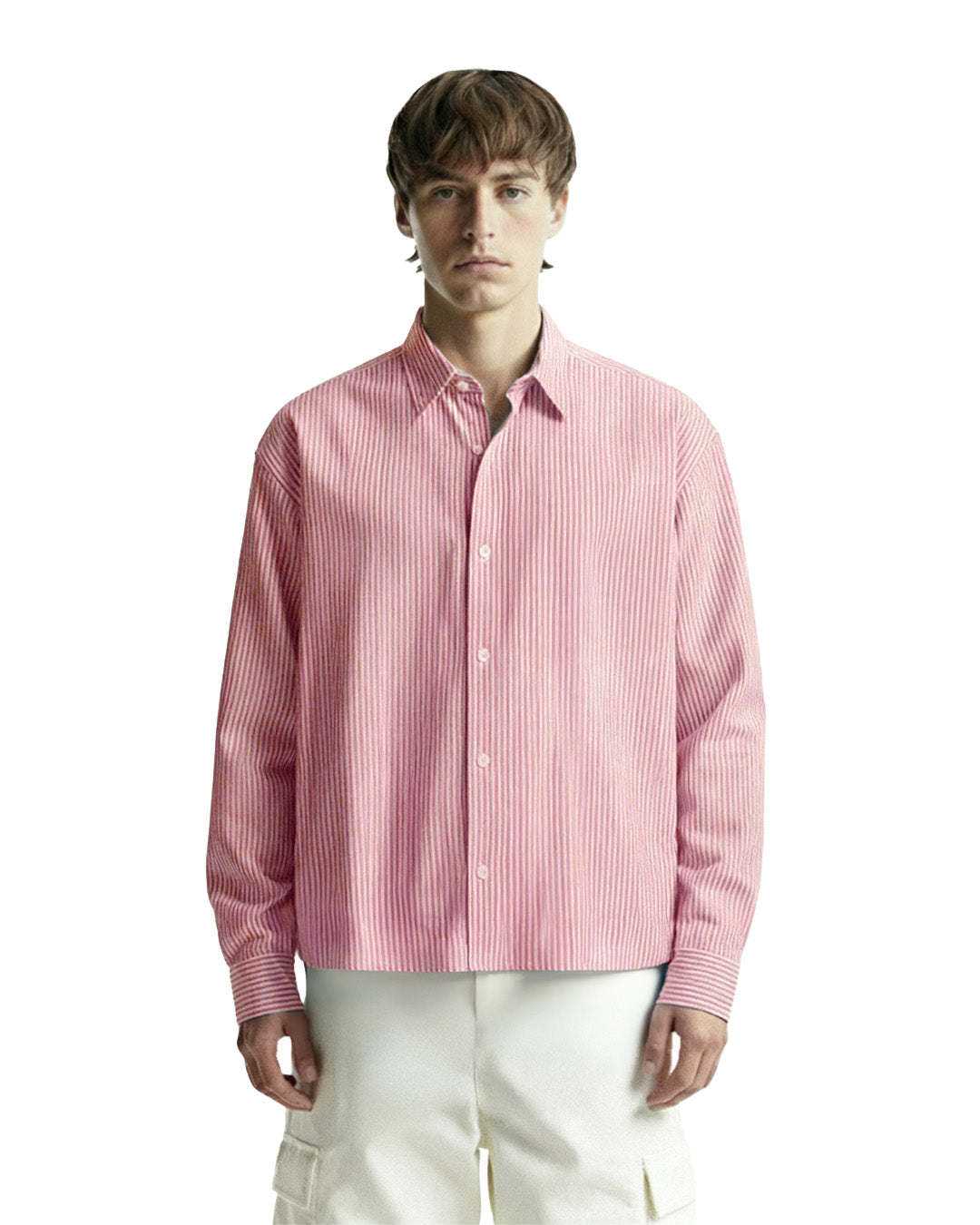 Basic Red Striped Shirt