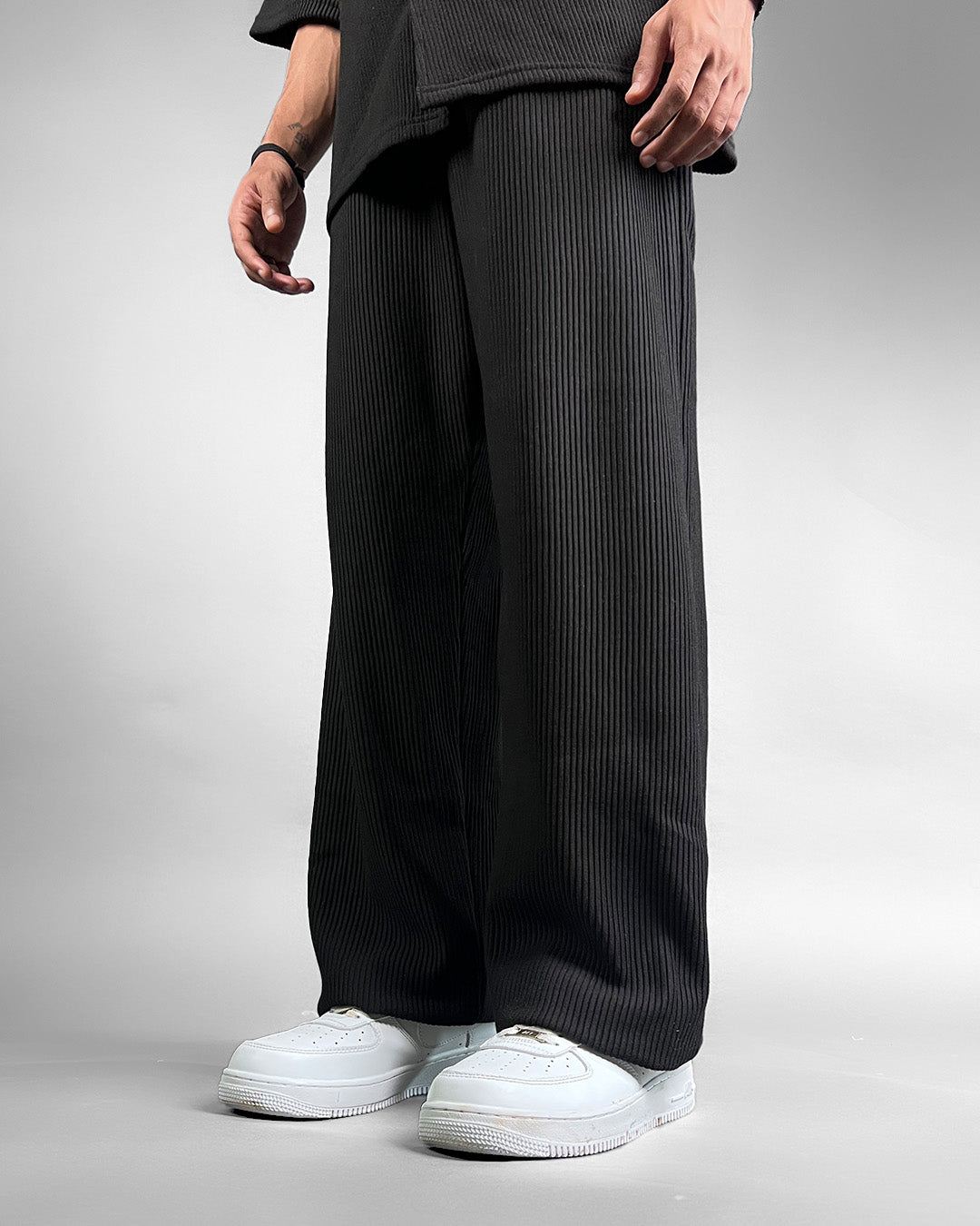 Black Ribbed Pants