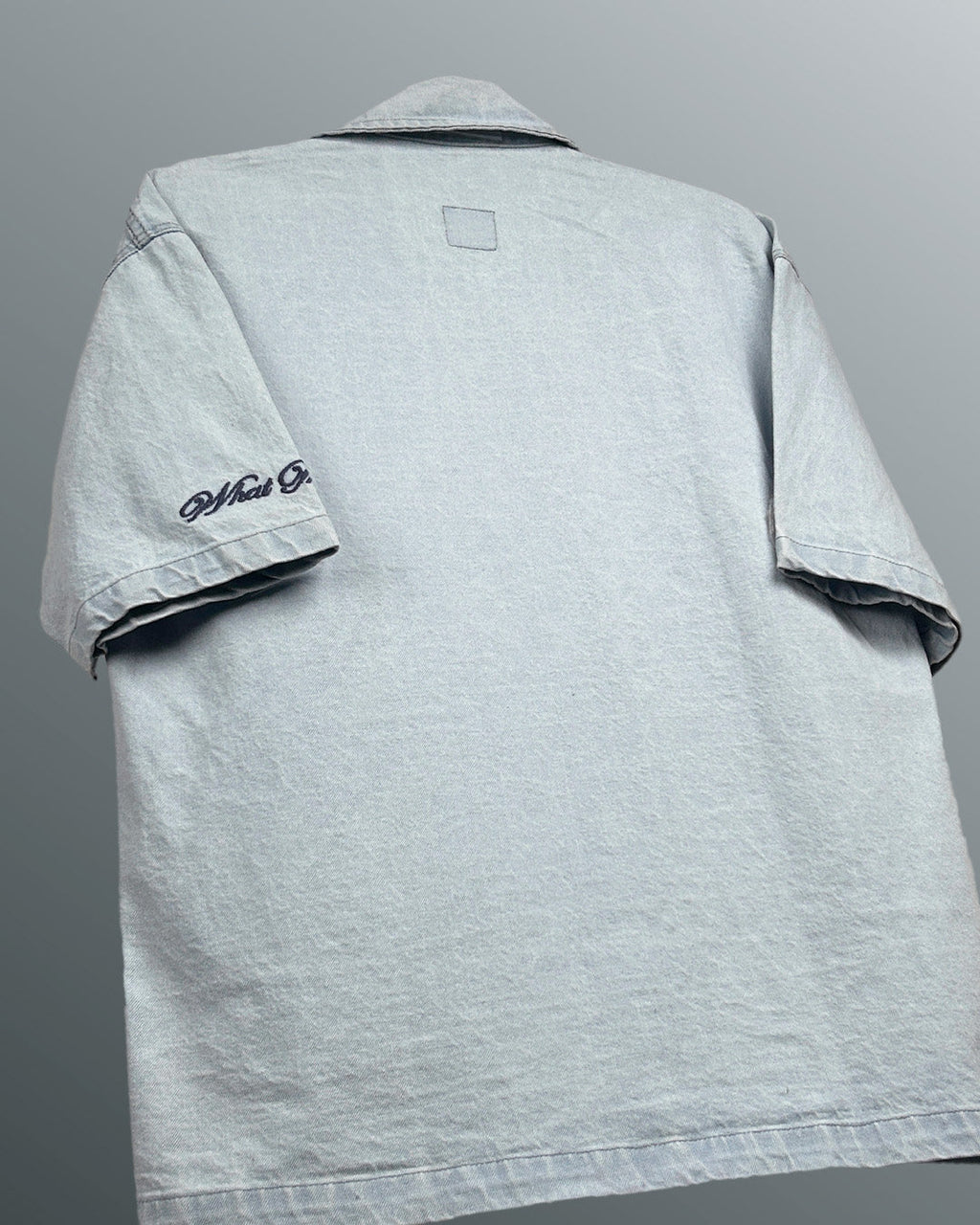 Blue Half Sleeve Denim Layer