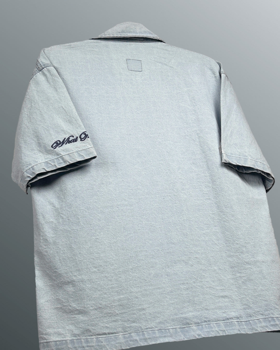 Blue Half Sleeve Denim Layer