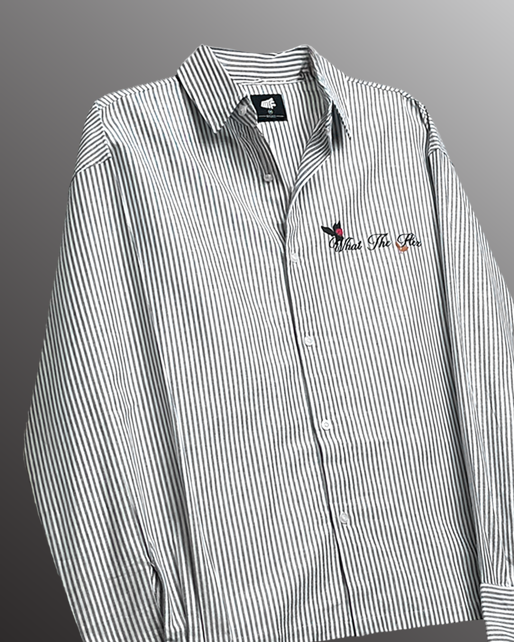 Not Just A Dream Blue Full Sleeves Striped Shirt