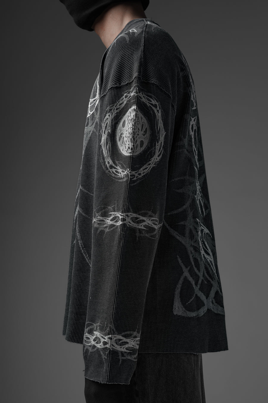 Malevolent Body - Waffle Fabric Full Sleeve T-shirt