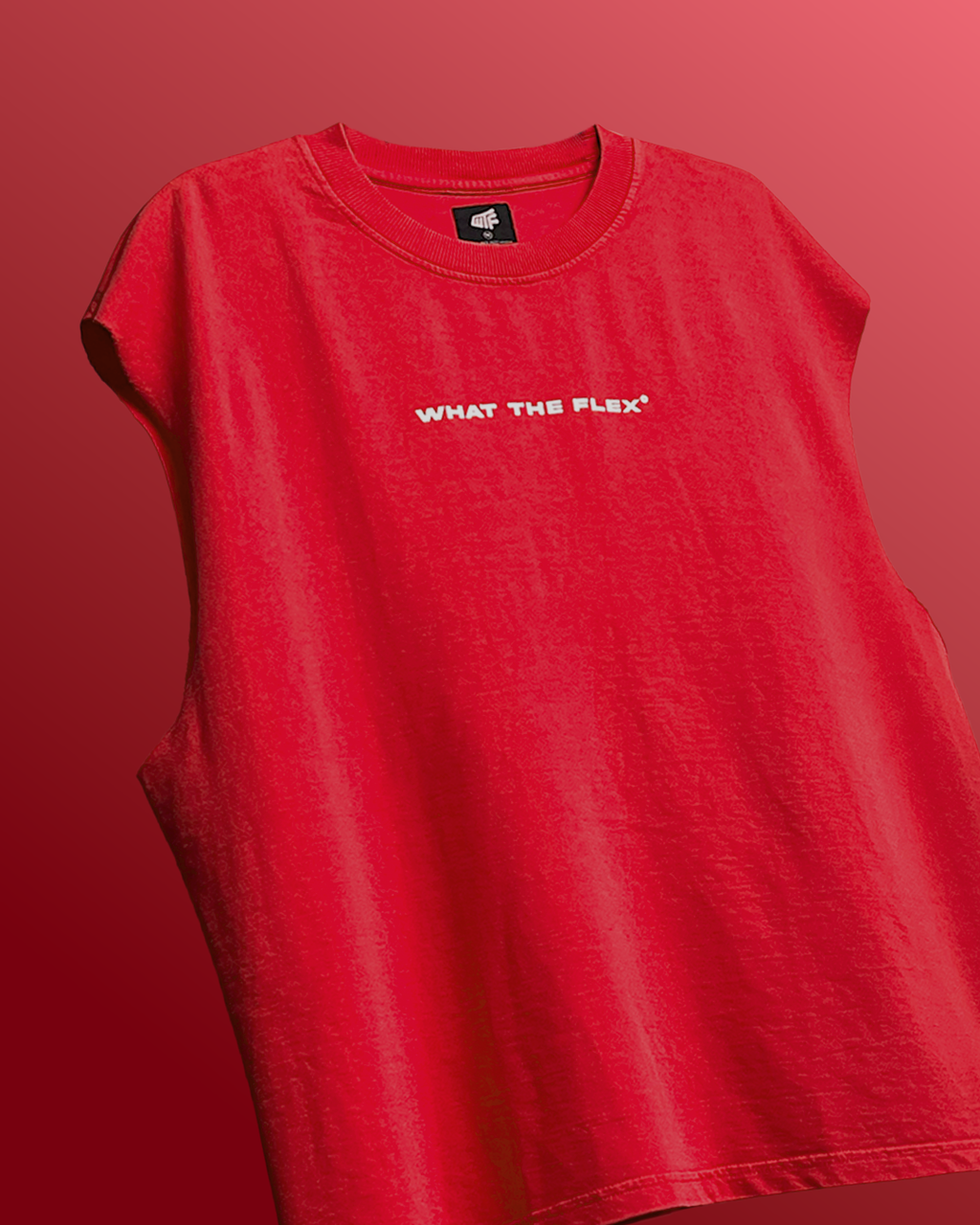 Global Threat Red Acid Wash Vest