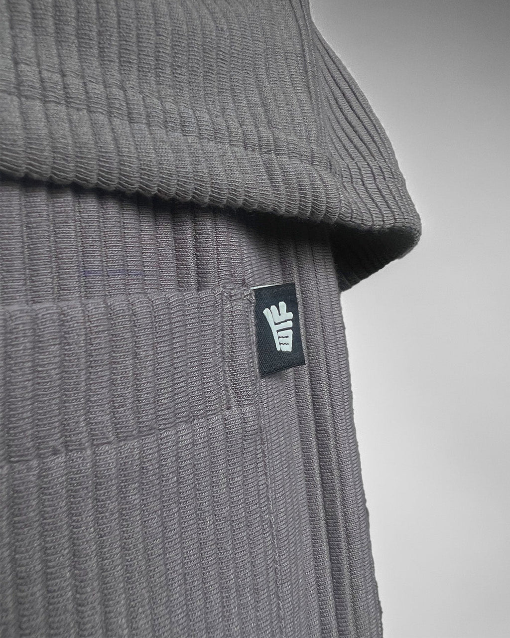 Grey Ribbed Pants