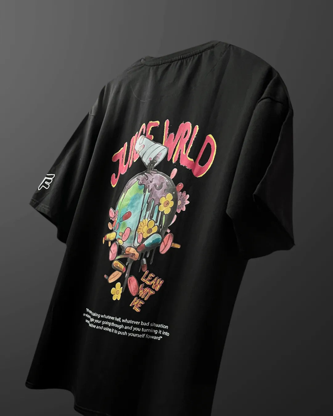 Juice Wrld Black Oversized T-shirt