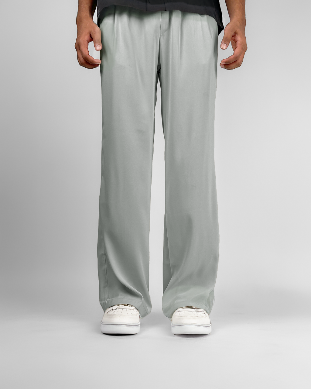 Classic Light Grey Korean Pants