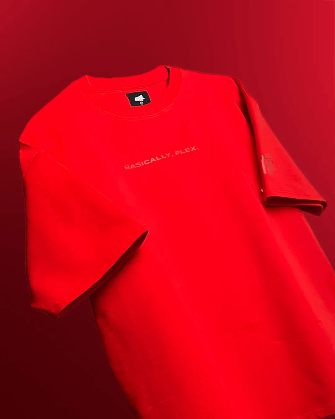 Basic Plain Red Heavyweight T-shirt