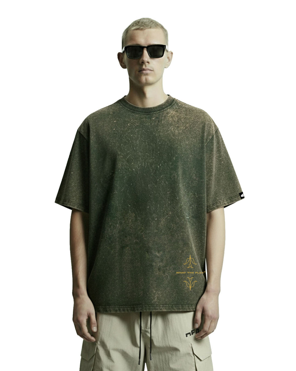 Relentless Green Acid Wash T-Shirt