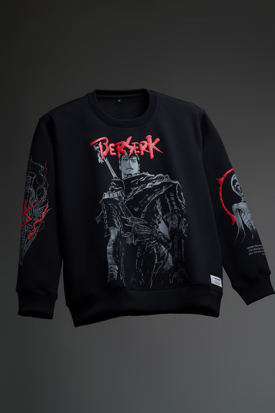 Tale Of Berserk - Anime Sweatshirt with Puff Print and Embroidery