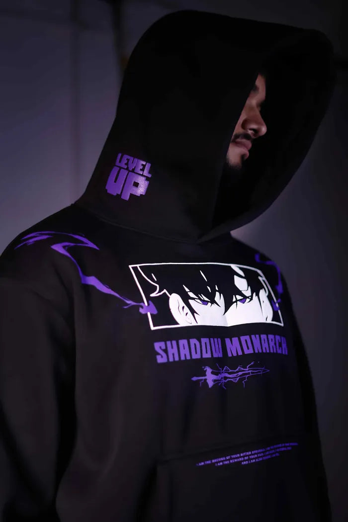 Solo LVLNG VERSION 2 - Anime Oversized Hoodie With Puff Print