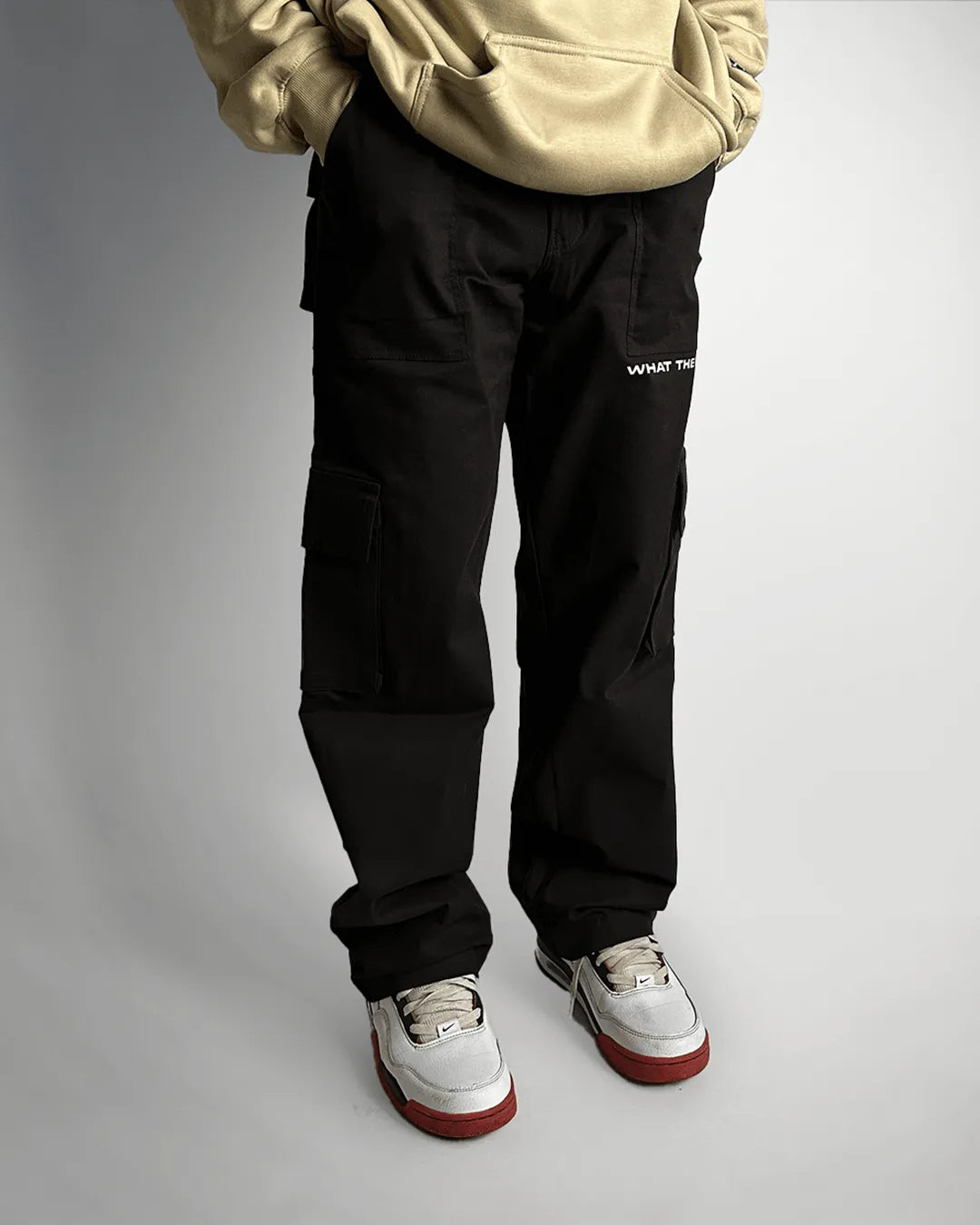 Solid Black Unisex Cargo