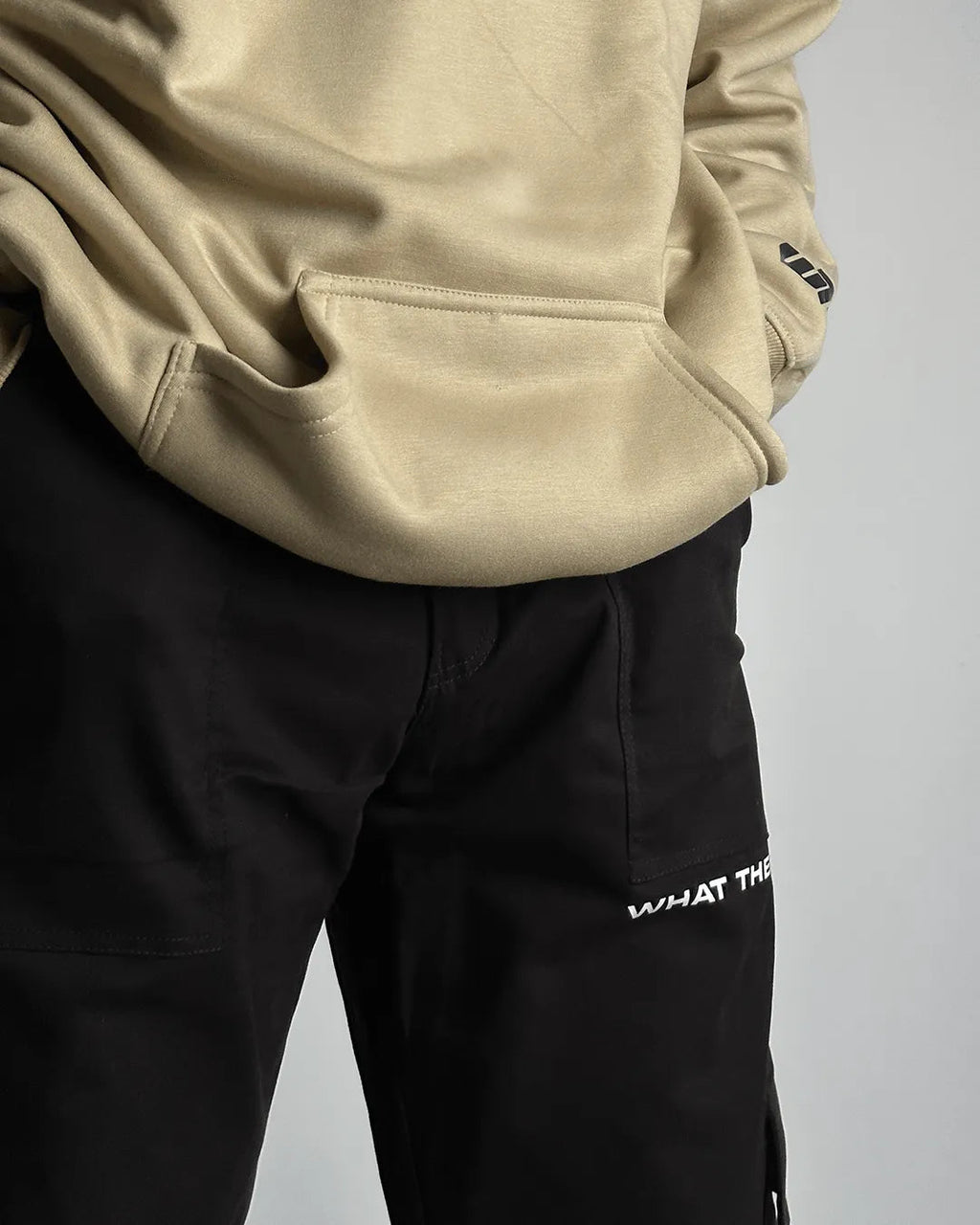 Solid Black Unisex Cargo